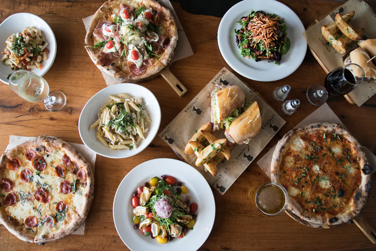a bowl filled with different types of food on a table